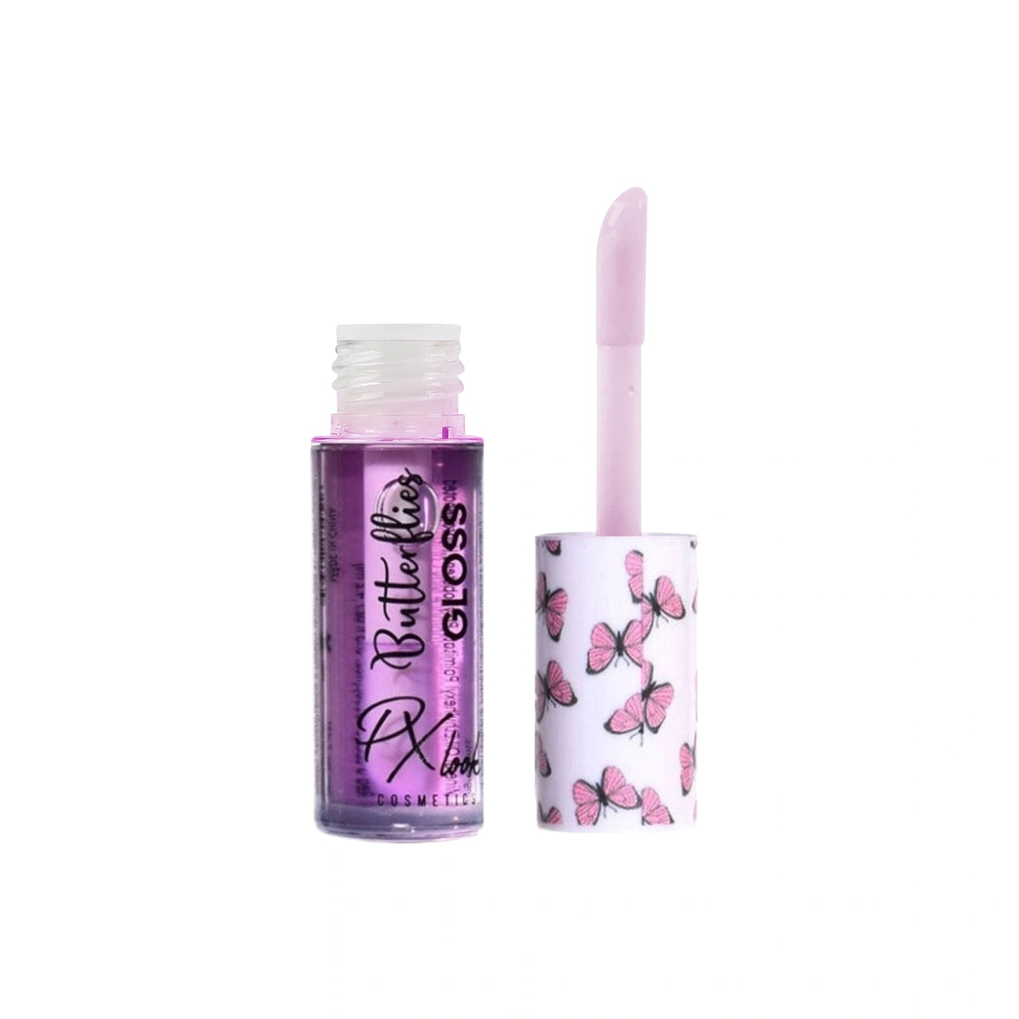 PxLook Cute Lip Gloss, Purple-Butterflies, lip gloss good