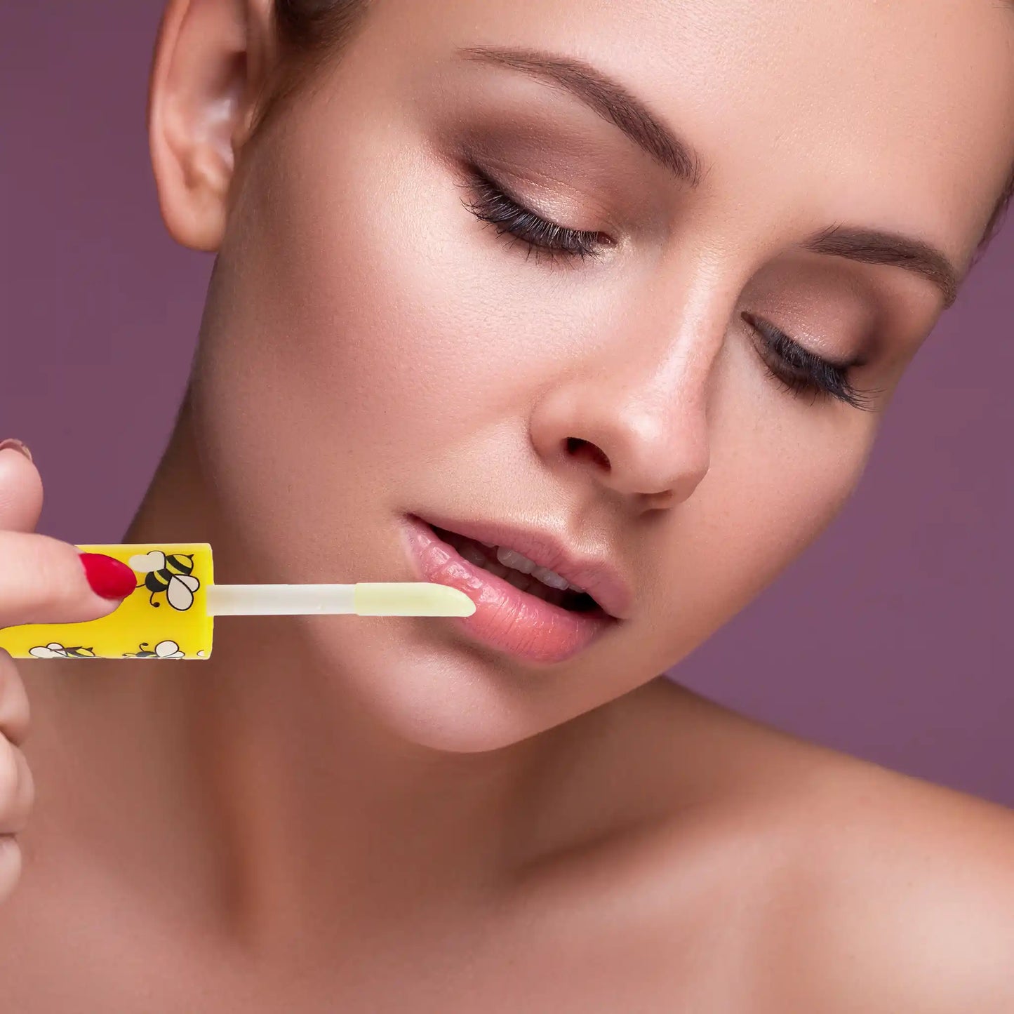 PxLook Cute Lip Gloss, Yellow-Honey Bees, Pink-Lady Bugs, Purple-Butterflies, lip gloss good