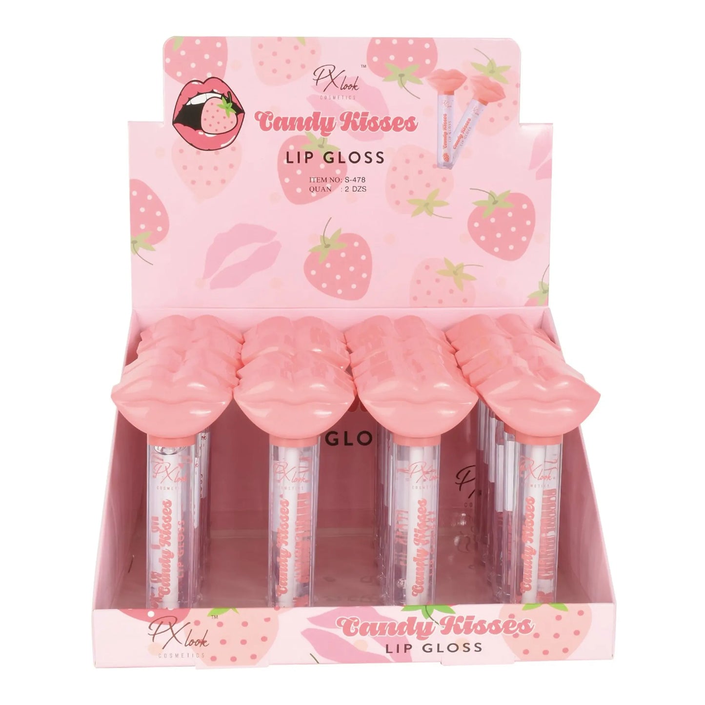 PxLook Candy Kisses Lip Gloss, candy lip gloss, kisses lip gloss, kiss lip gloss