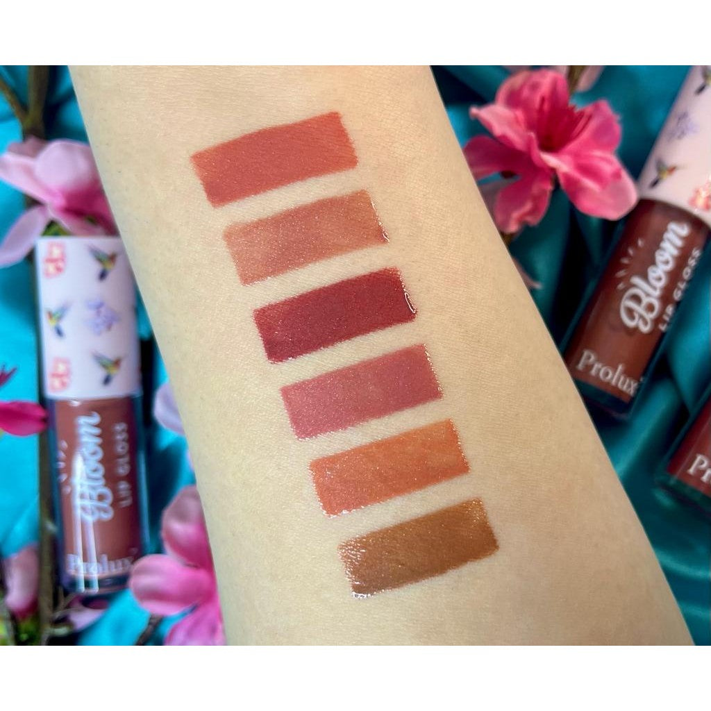 Prolux Bloom Lip Gloss, colored lip gloss, long lasting lip gloss