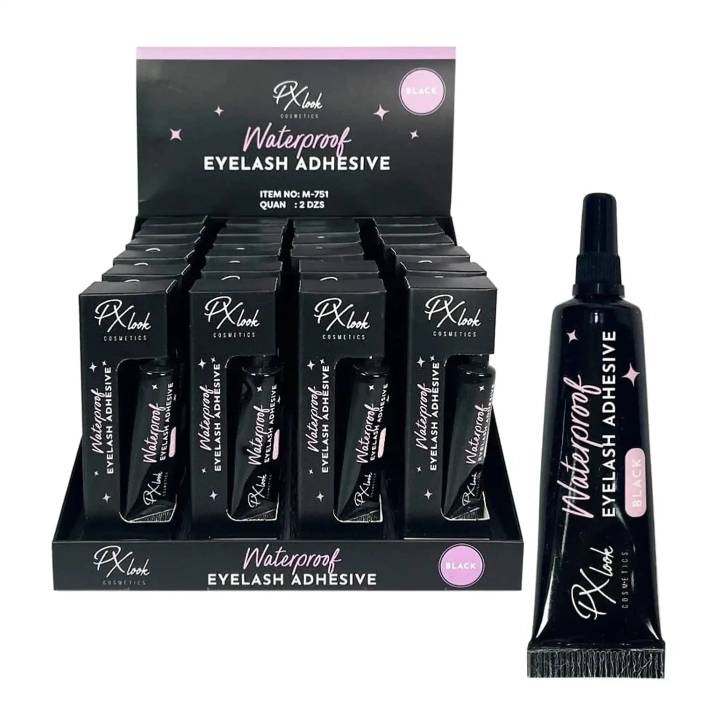 PxLook Waterproof Eyelash Adhesive, lash adhesive, eyelash adhesive waterproof