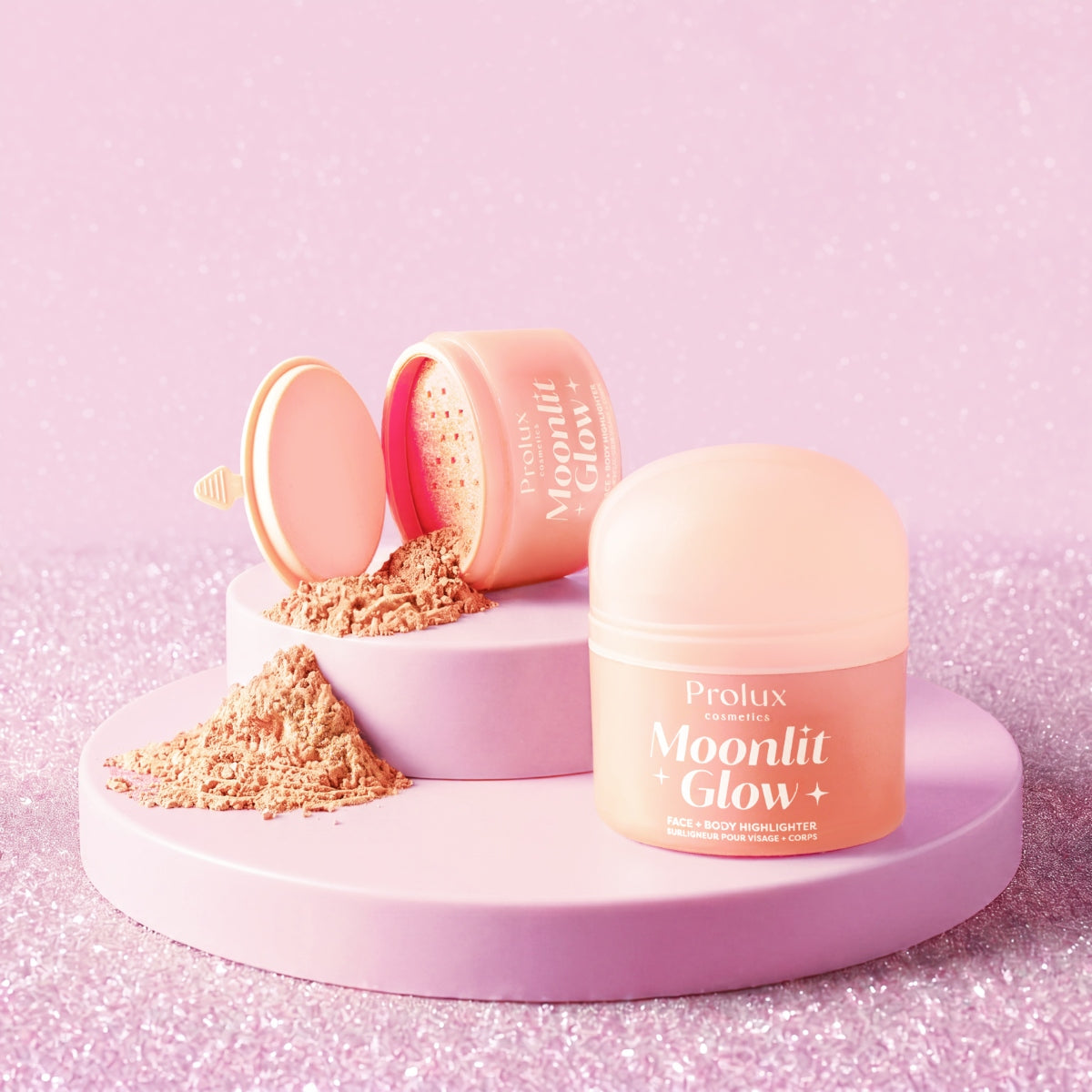 Resplandor a la luz de la luna: Iluminador facial y corporal