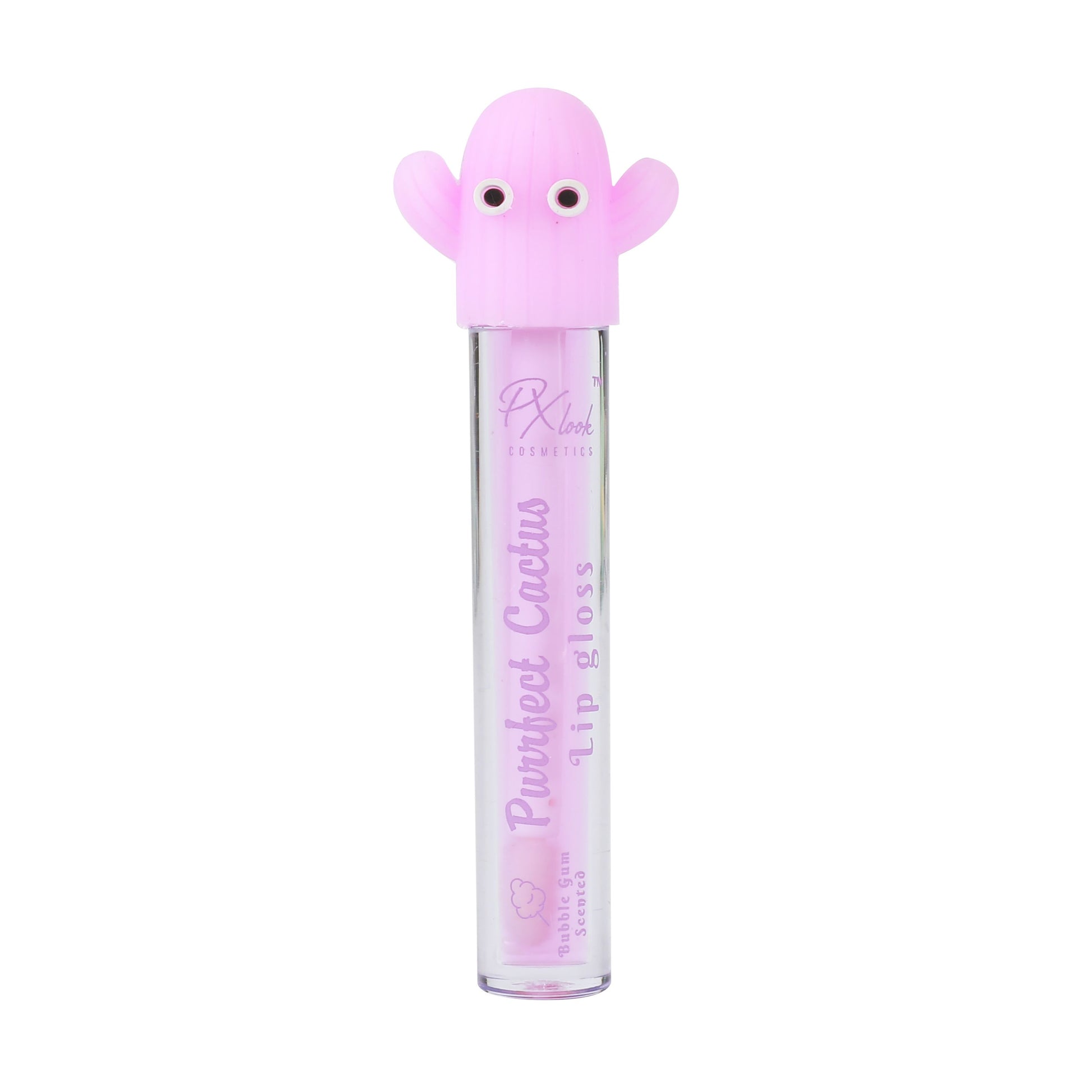 PxLook Purrfect Cactus Lip Gloss, scented lip gloss, best lip gloss, bubblegum lip gloss
