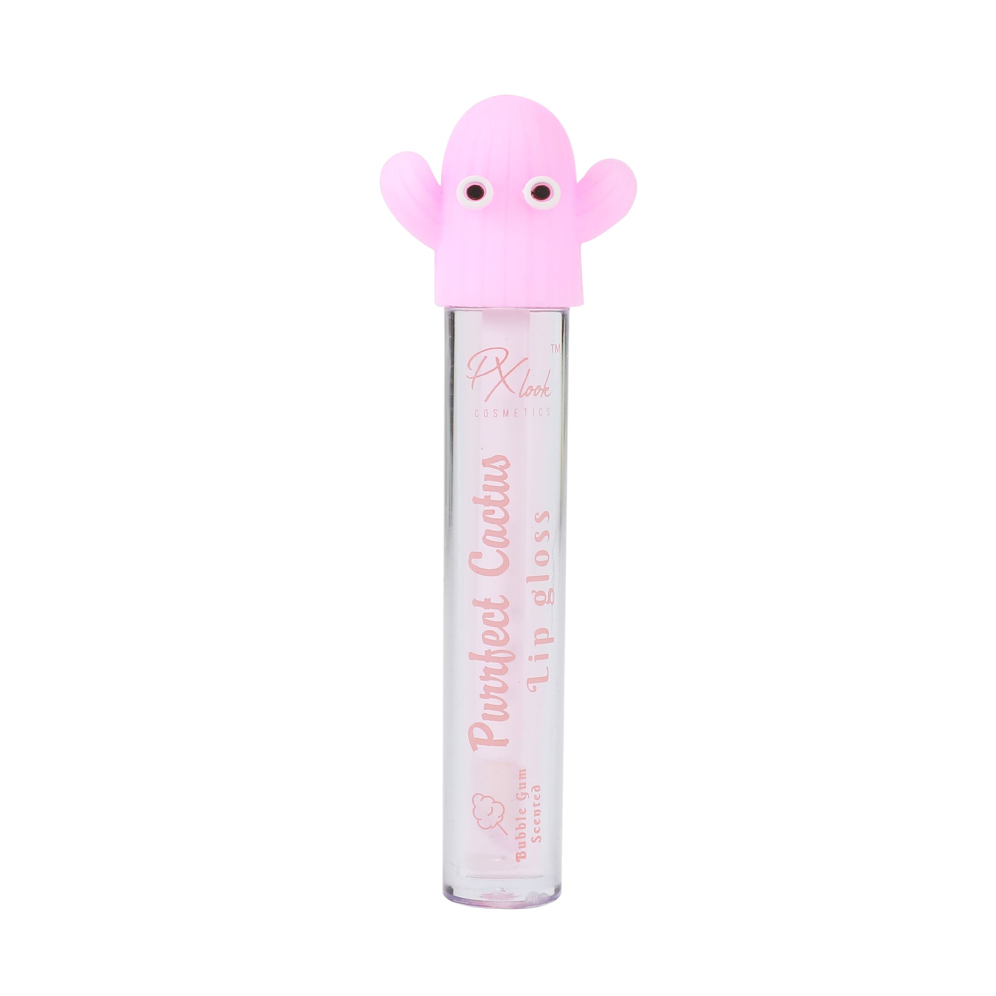 PxLook Purrfect Cactus Lip Gloss, scented lip gloss, best lip gloss, bubblegum lip gloss