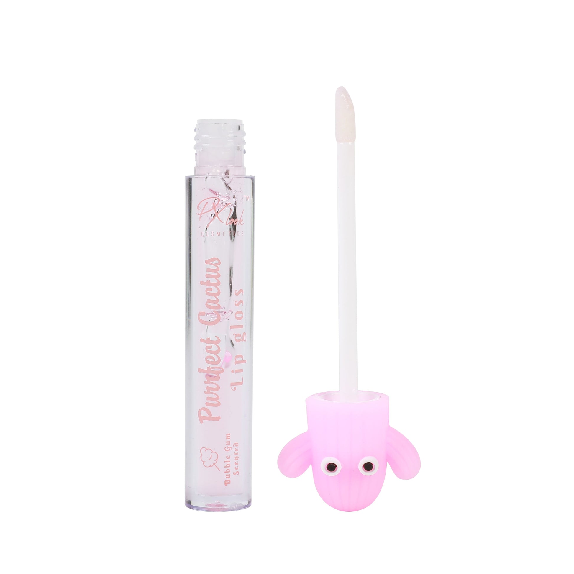 PxLook Purrfect Cactus Lip Gloss, scented lip gloss, best lip gloss, bubblegum lip gloss