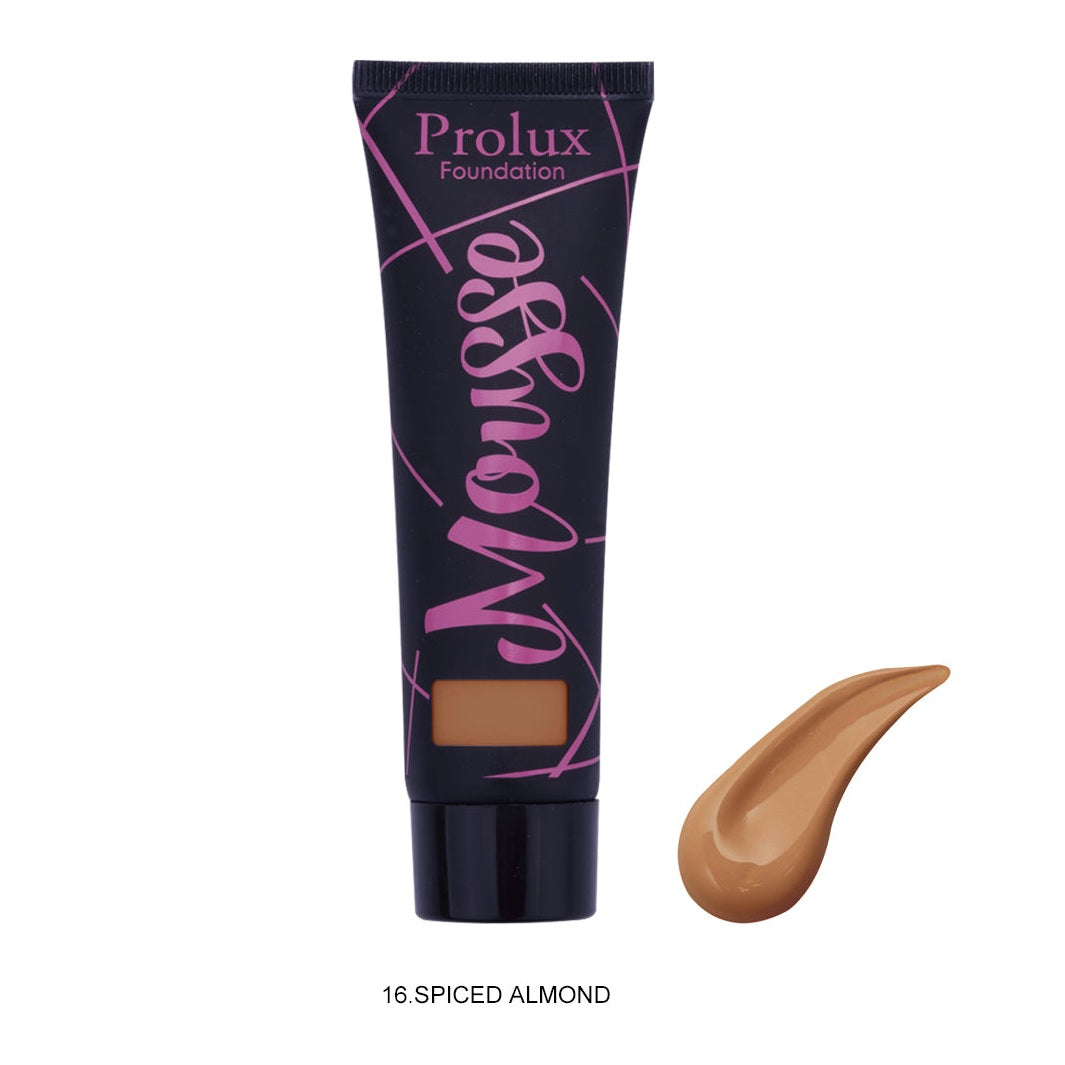 Prolux Mousse Foundation, best mousse foundation, mousse makeup foundation