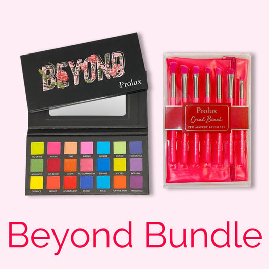 Prolux Beyond Bundle, makeup set, bundle of makeup, eyeshadow palette and brush set
