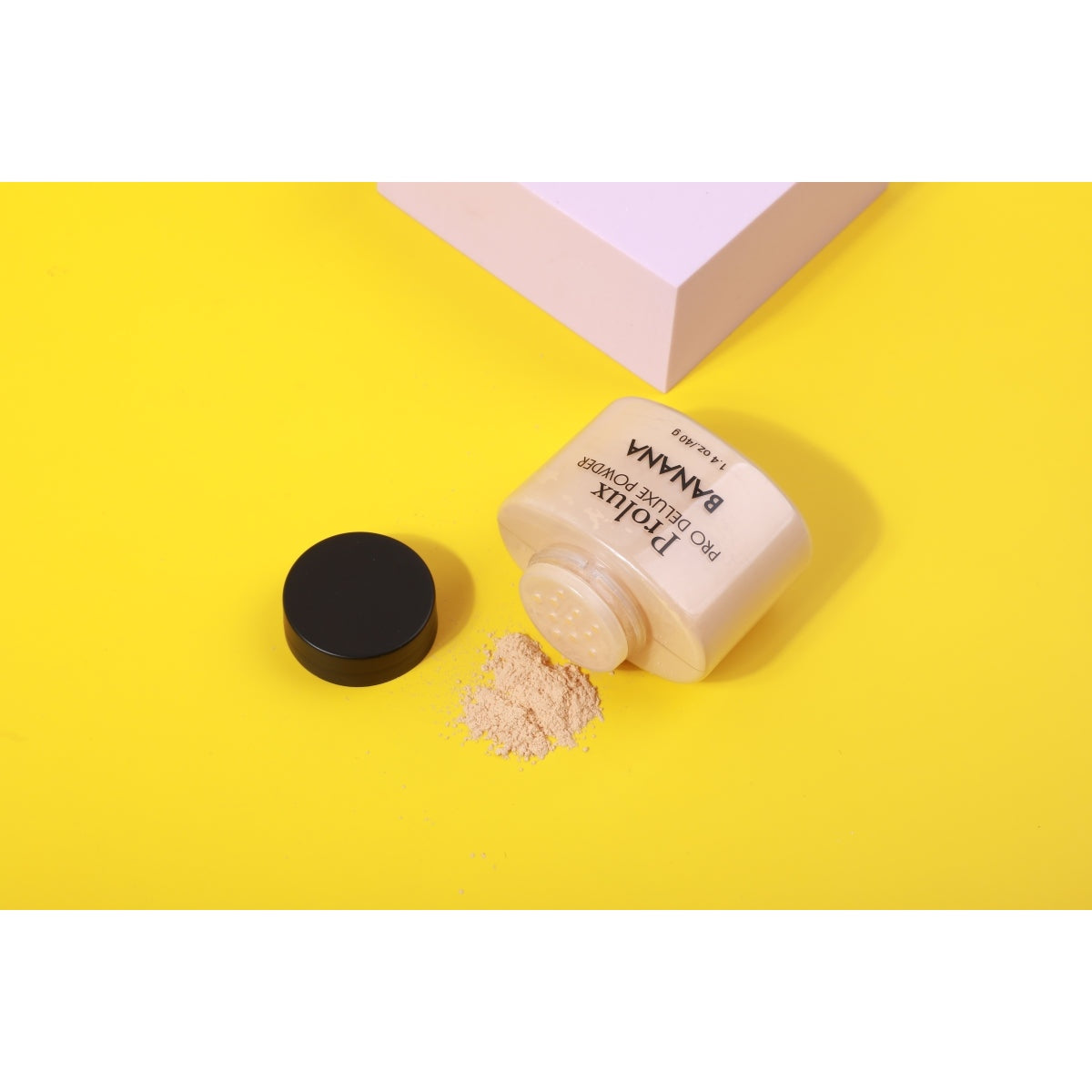 Prolux Banana Pro Deluxe Powder, face powder loose setting powder, makeup setting powder