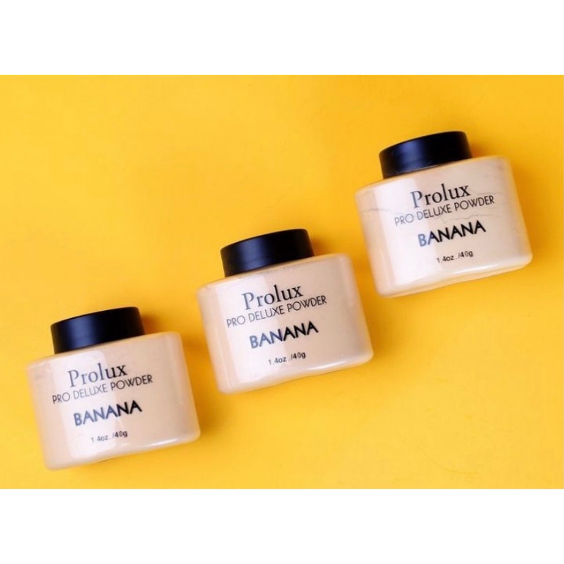 Prolux Banana Pro Deluxe Powder, face powder loose setting powder, makeup setting powder