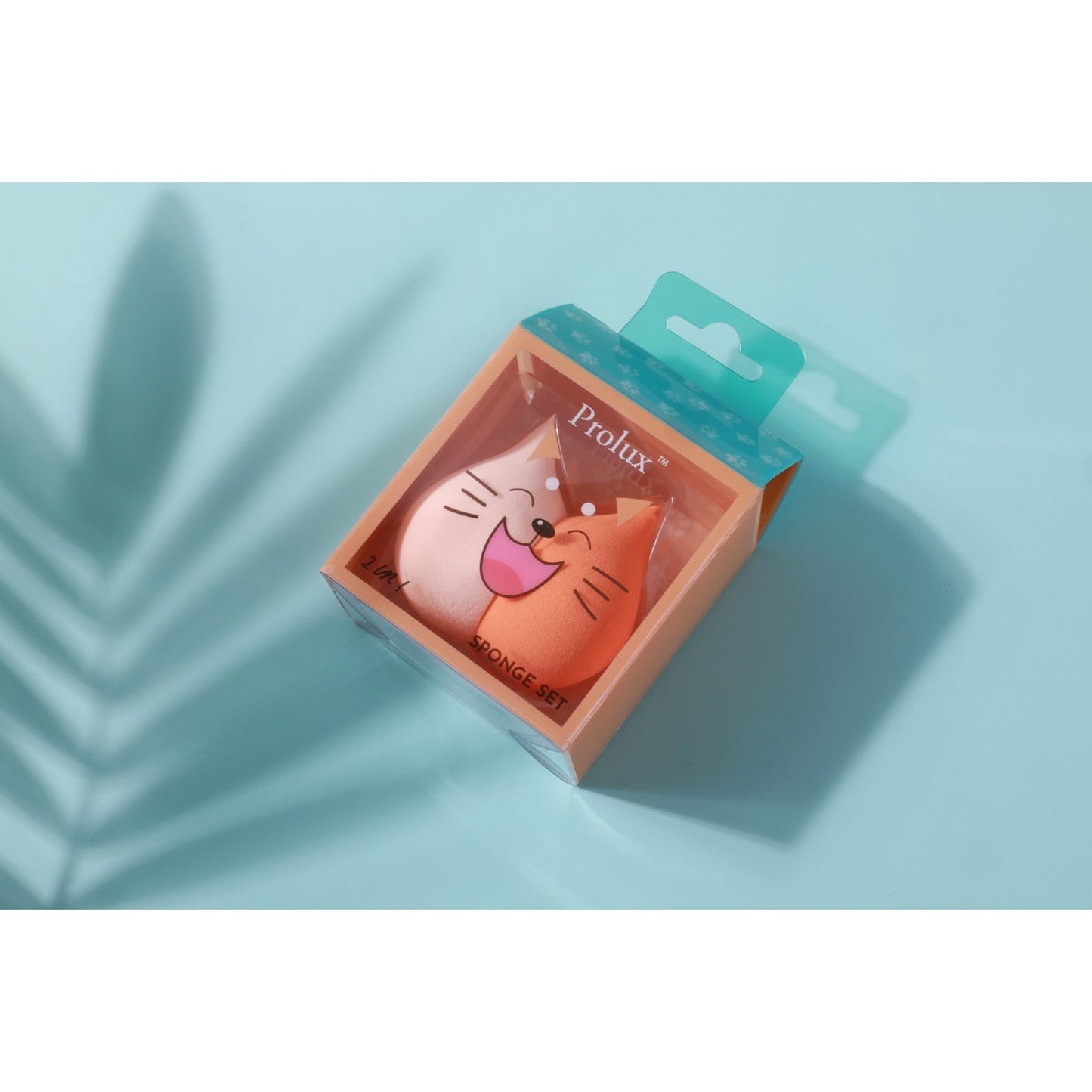 Prolux 2 in 1 Cat Sponge Set, makeup sponge set, makeup foundation sponge
