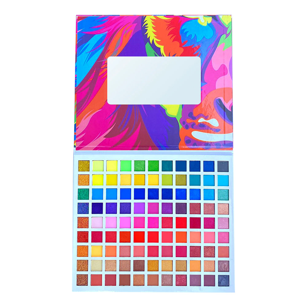 Prolux Fierce Eyeshadow Palette, shimmer eyeshadow palette, bright color eyeshadow palette, matte eyeshadow palette, glitter eyeshadow palette