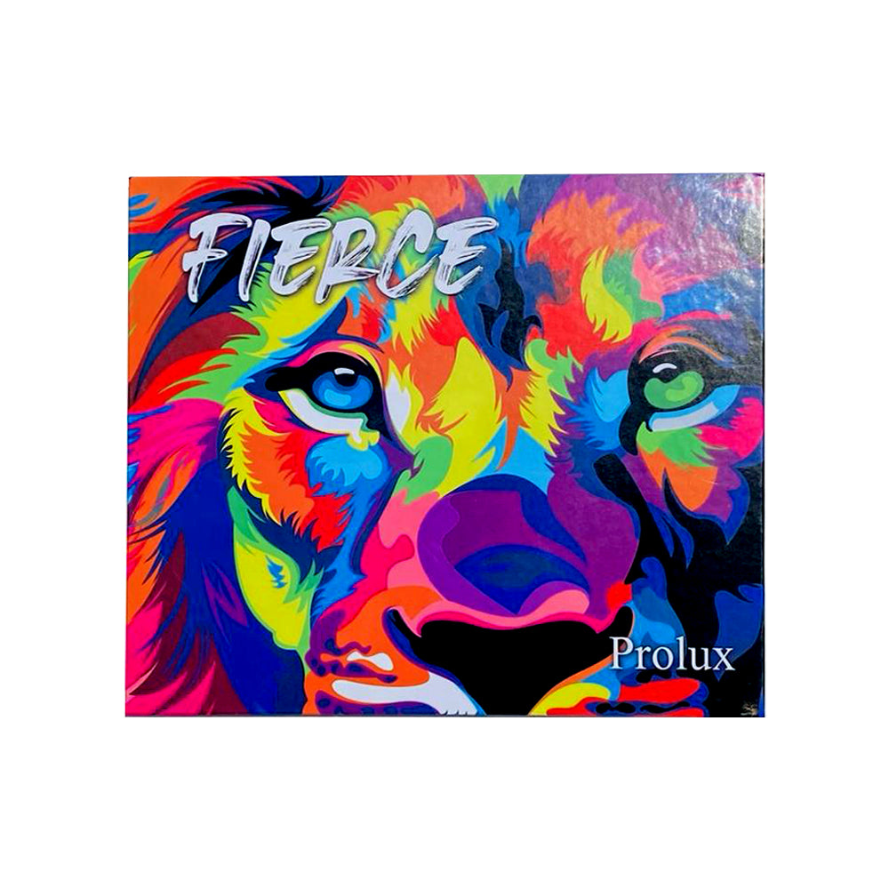 Prolux Fierce Eyeshadow Palette, shimmer eyeshadow palette, bright color eyeshadow palette, matte eyeshadow palette, glitter eyeshadow palette