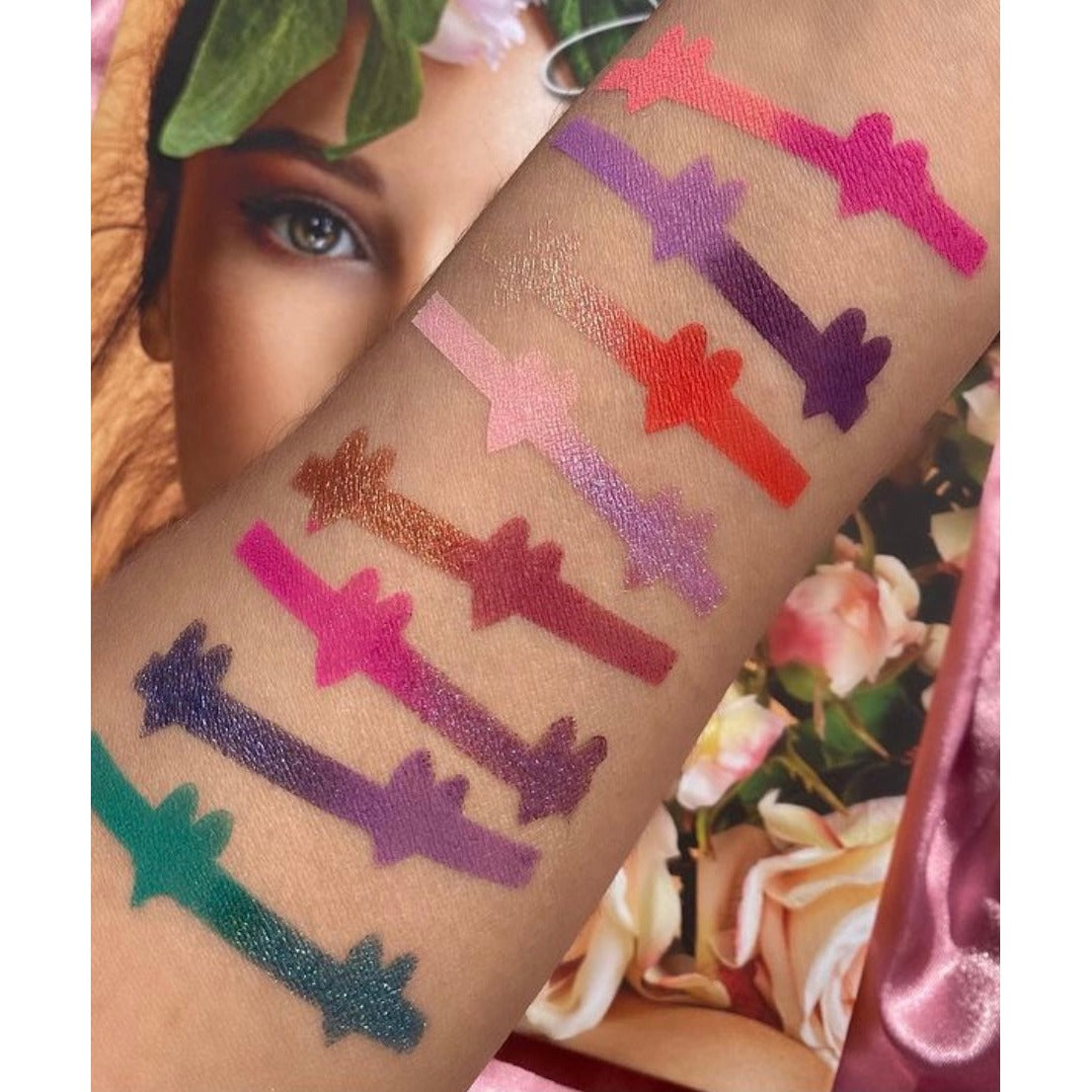 Love Struck Eyeshadow Palette, neutral eyeshadow palette, bright color eyeshadow palette, all in one makeup palette.