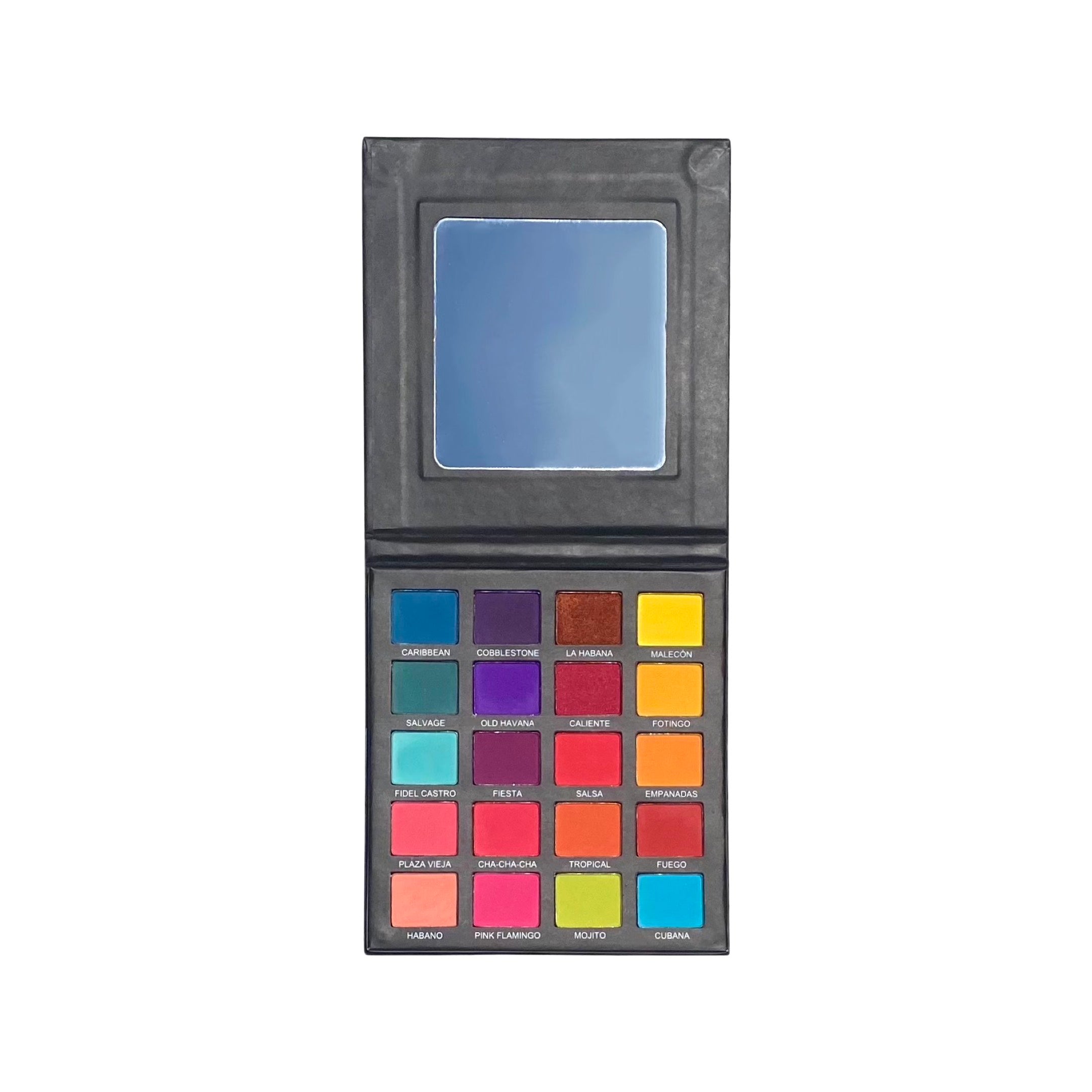 Prolux Havana Eyeshadow Palette, neutral eyeshadow palette, bright color eyeshadow palette, non toxic eyeshadow.