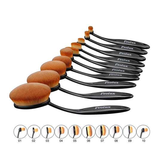 Oval Deluxe Brush Set