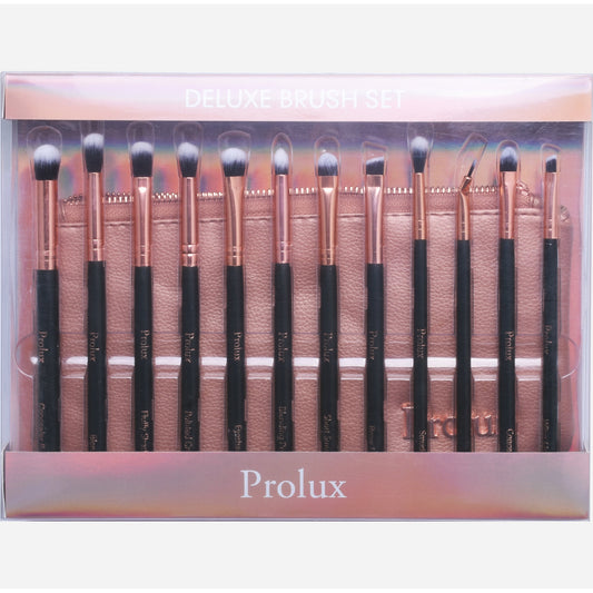 Prolux Deluxe 12 Piece Eye Makeup Brush Set, eye brush set, eye makeup brush set
