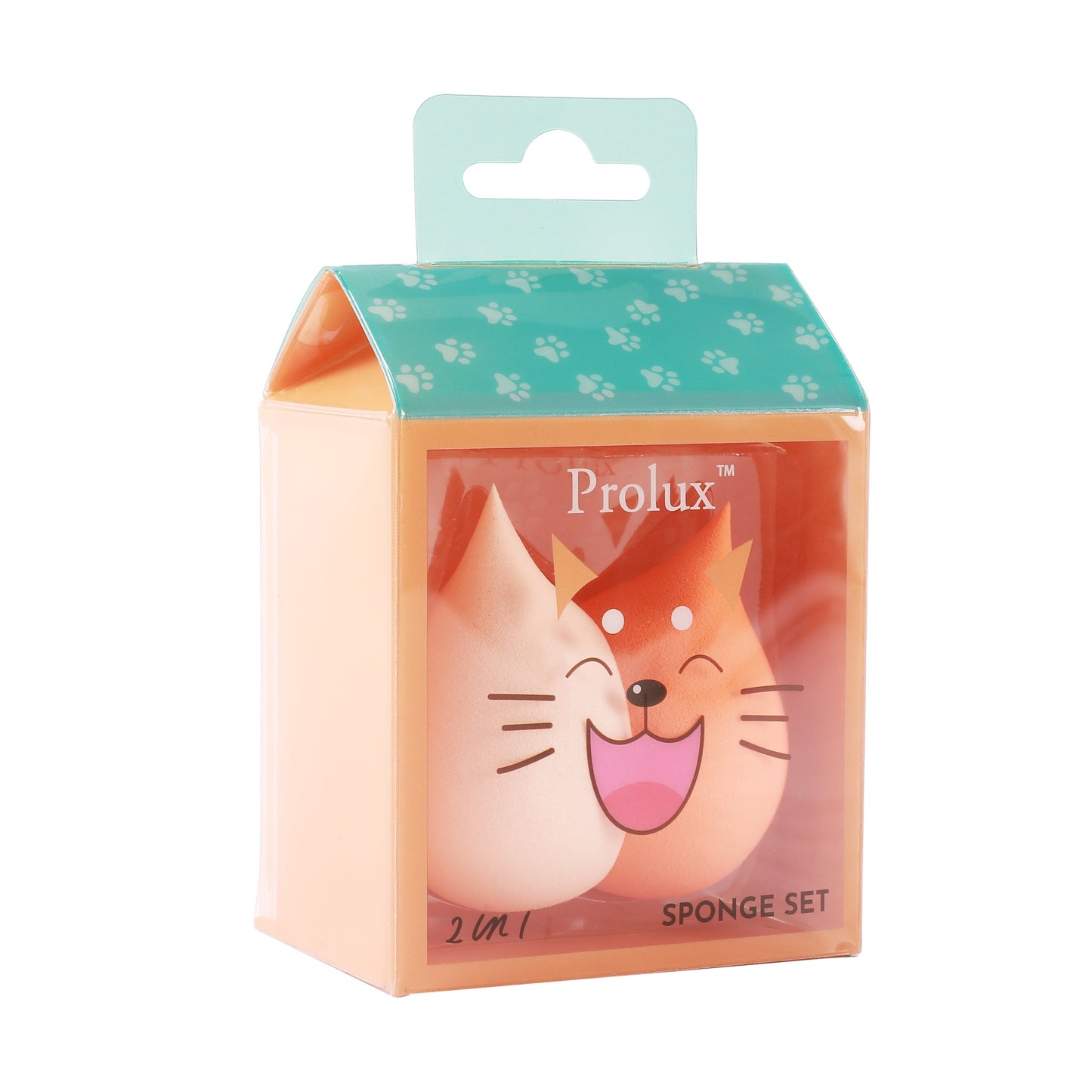 Prolux 2 in 1 Cat Sponge Set, makeup sponge set, makeup foundation sponge