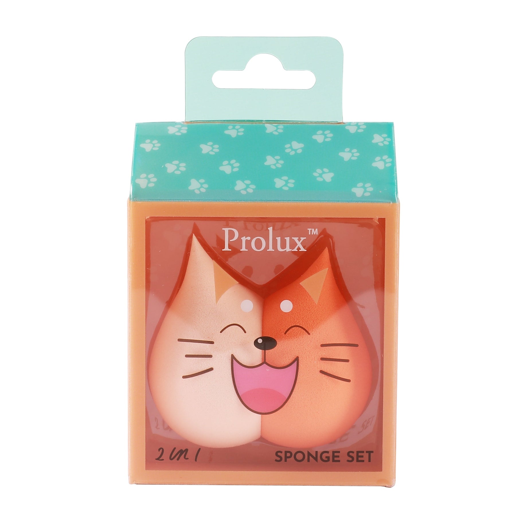 Prolux 2 in 1 Cat Sponge Set, makeup sponge set, makeup foundation sponge