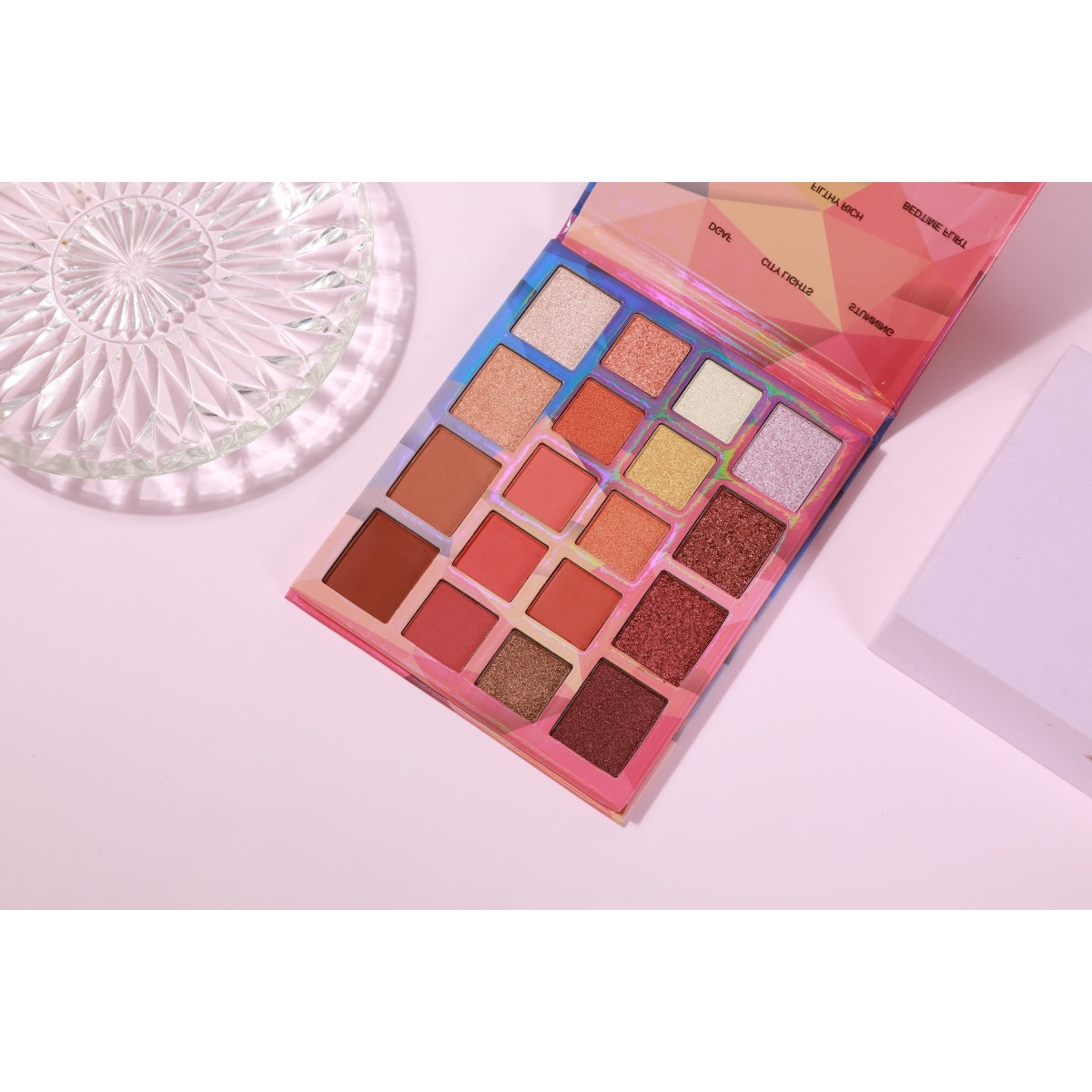Prolux Prismatic Eyeshadow Palette, neutral eyeshadow palette, matte eyeshadow, shimmer eyeshadow palette