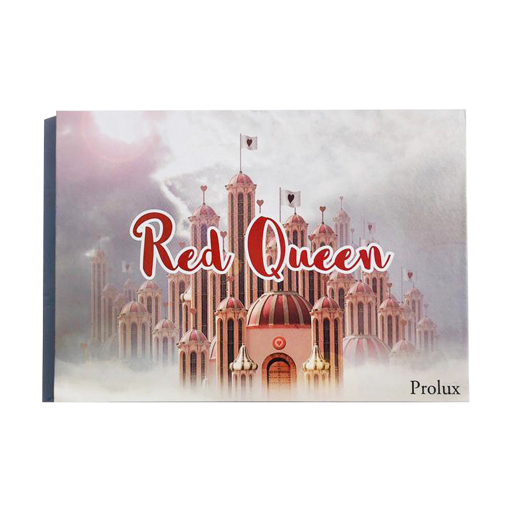 Prolux Red Queen Eyeshadow Palette, bright color eyeshadow palette, matte eyeshadow palette, shimmer eyeshadow palette