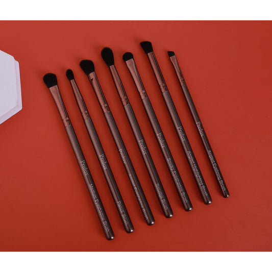 The Prolux Deluxe Eye Essentials 7pc Brush Set, eye brush set, eye makeup brush set