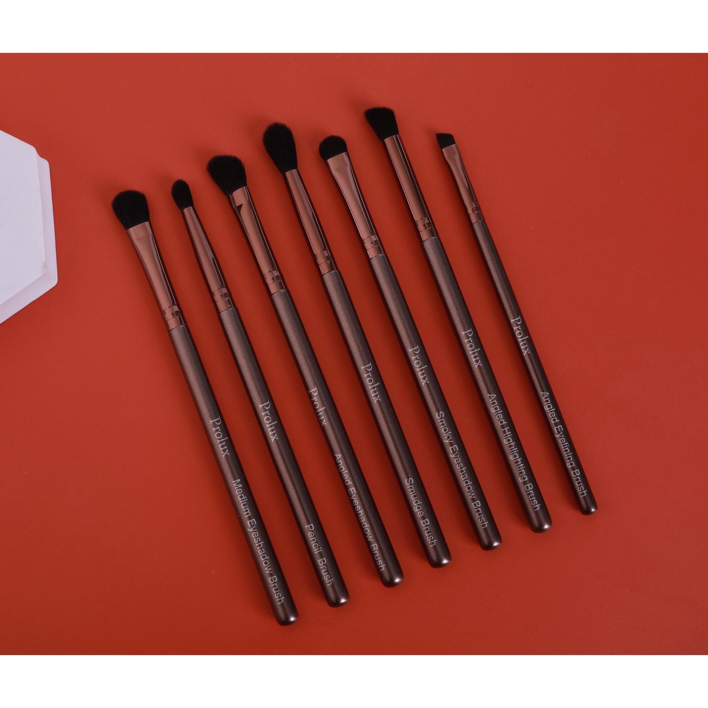 The Prolux Deluxe Eye Essentials 7pc Brush Set, eye brush set, eye makeup brush set