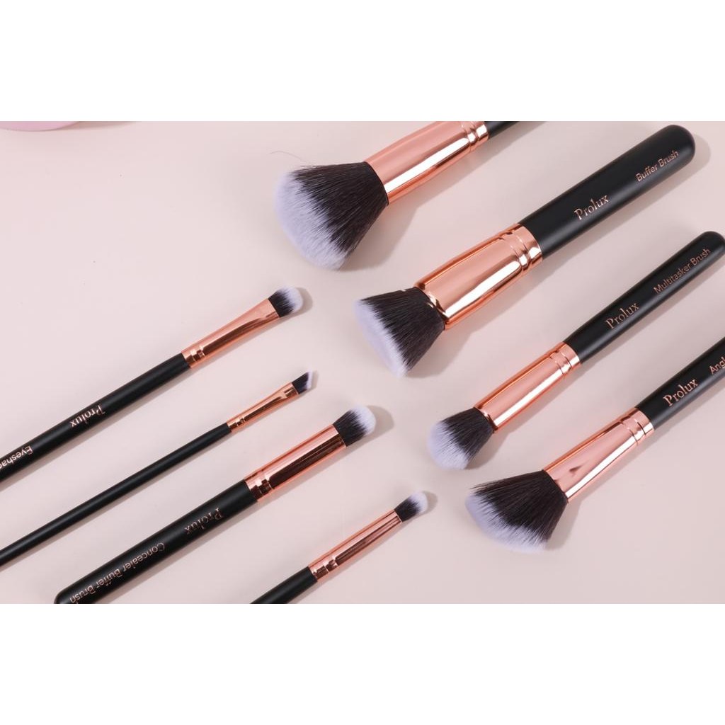Prolux Deluxe Face and Eye Brush Set, makeup brush set, face and eye makeup brush set, eye and face makeup brush set