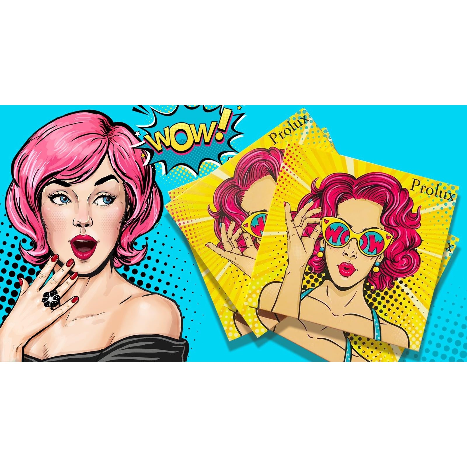 Prolux Wow Eyeshadow Palette, bright color eyeshadow palette, matte eyeshadow palette