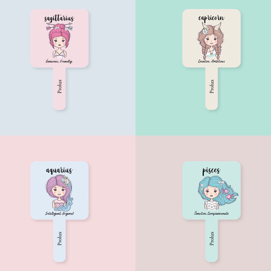 Prolux Zodiac Sign Hand Held Mirror, hand held makeup mirror, best makeup mirror