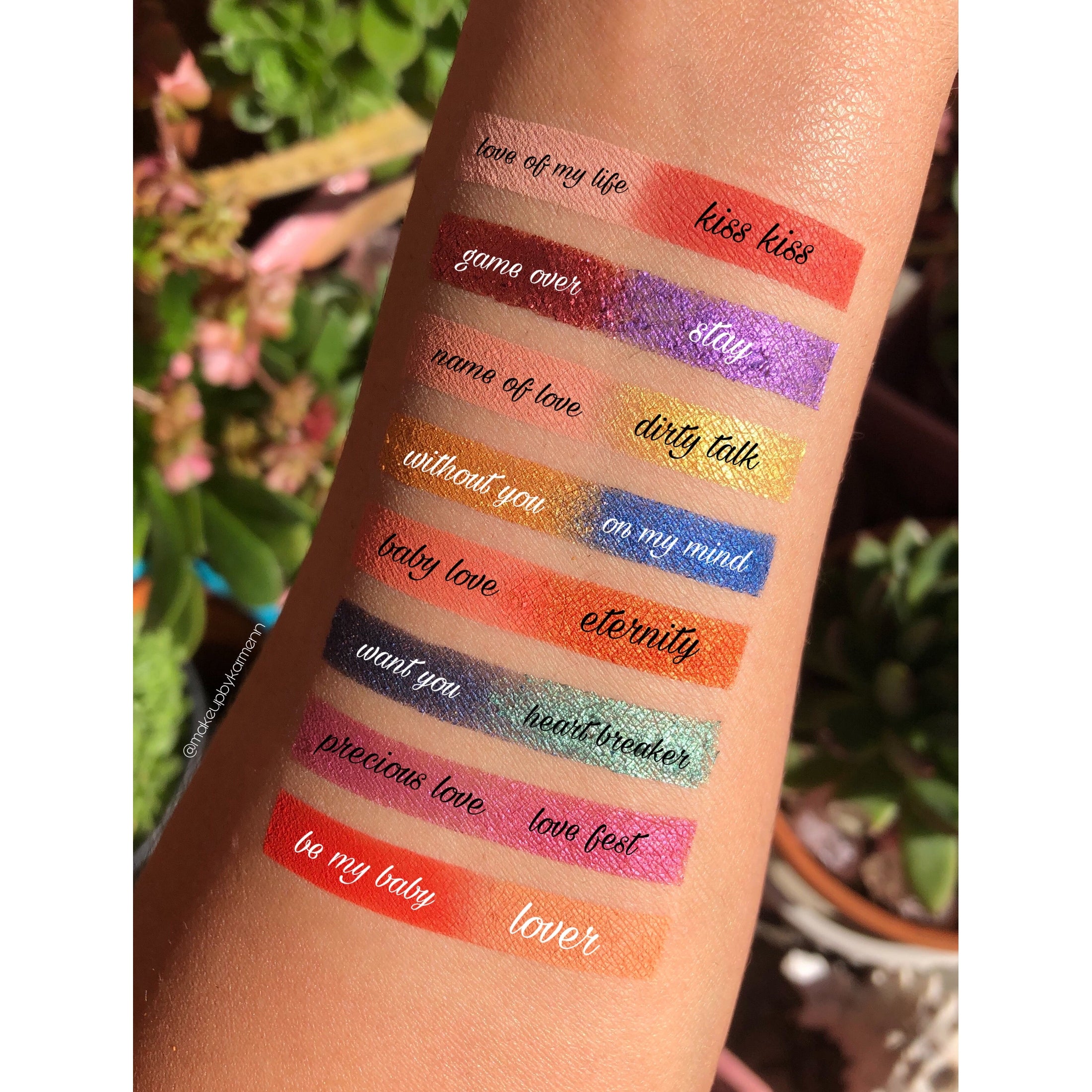 Just Once Eyeshadow Palette, shimmer eyeshadow palette, matte eyeshadow palette, non toxic eyeshadow