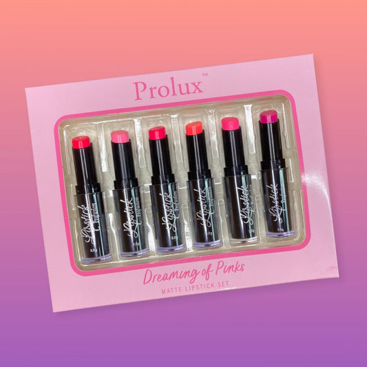 Prolux Dreaming of Pinks Matte Lipstick Set, pink lipstick set, pink lipsticks