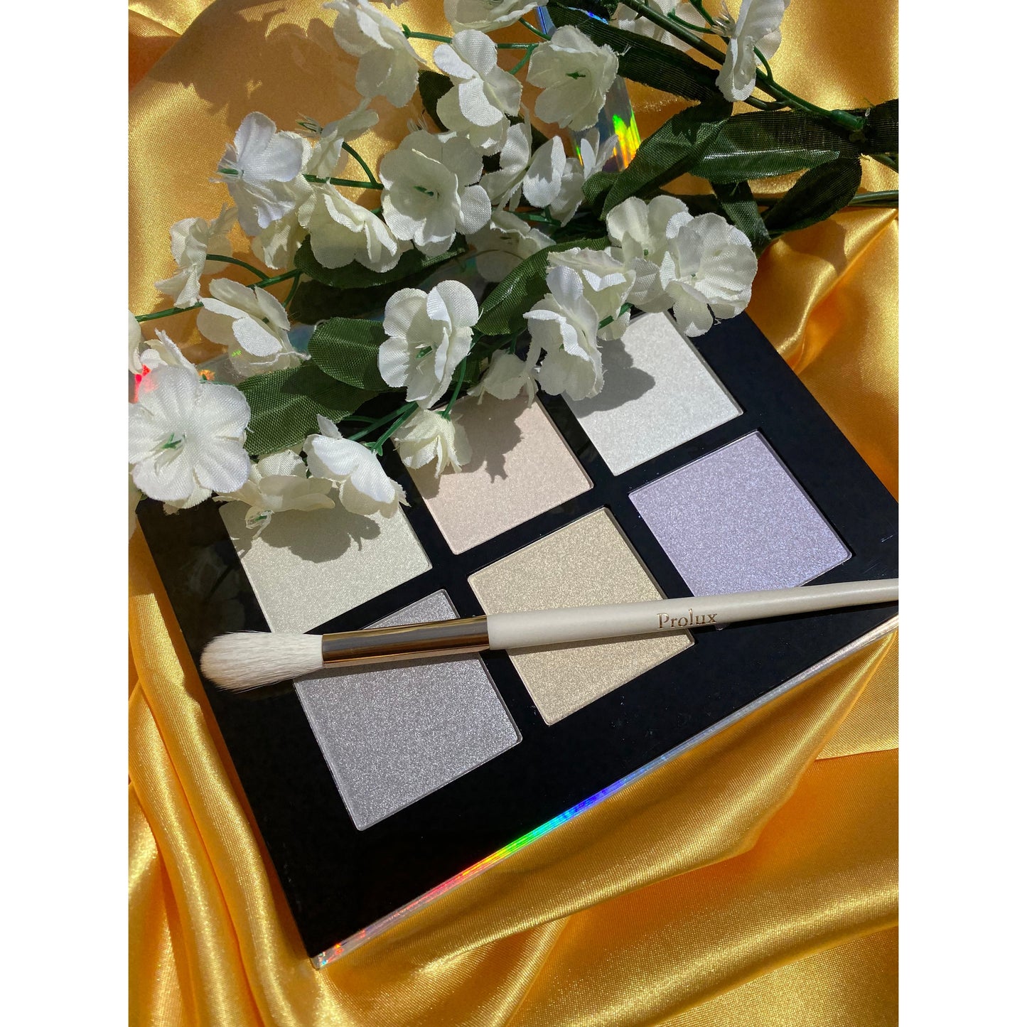 Prolux Holographic Highlight Palette, holographic highlighter, highlighter palette
