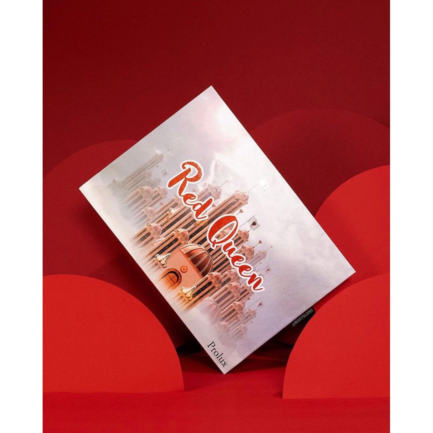 Prolux Red Queen Eyeshadow Palette, bright color eyeshadow palette, matte eyeshadow palette, shimmer eyeshadow palette