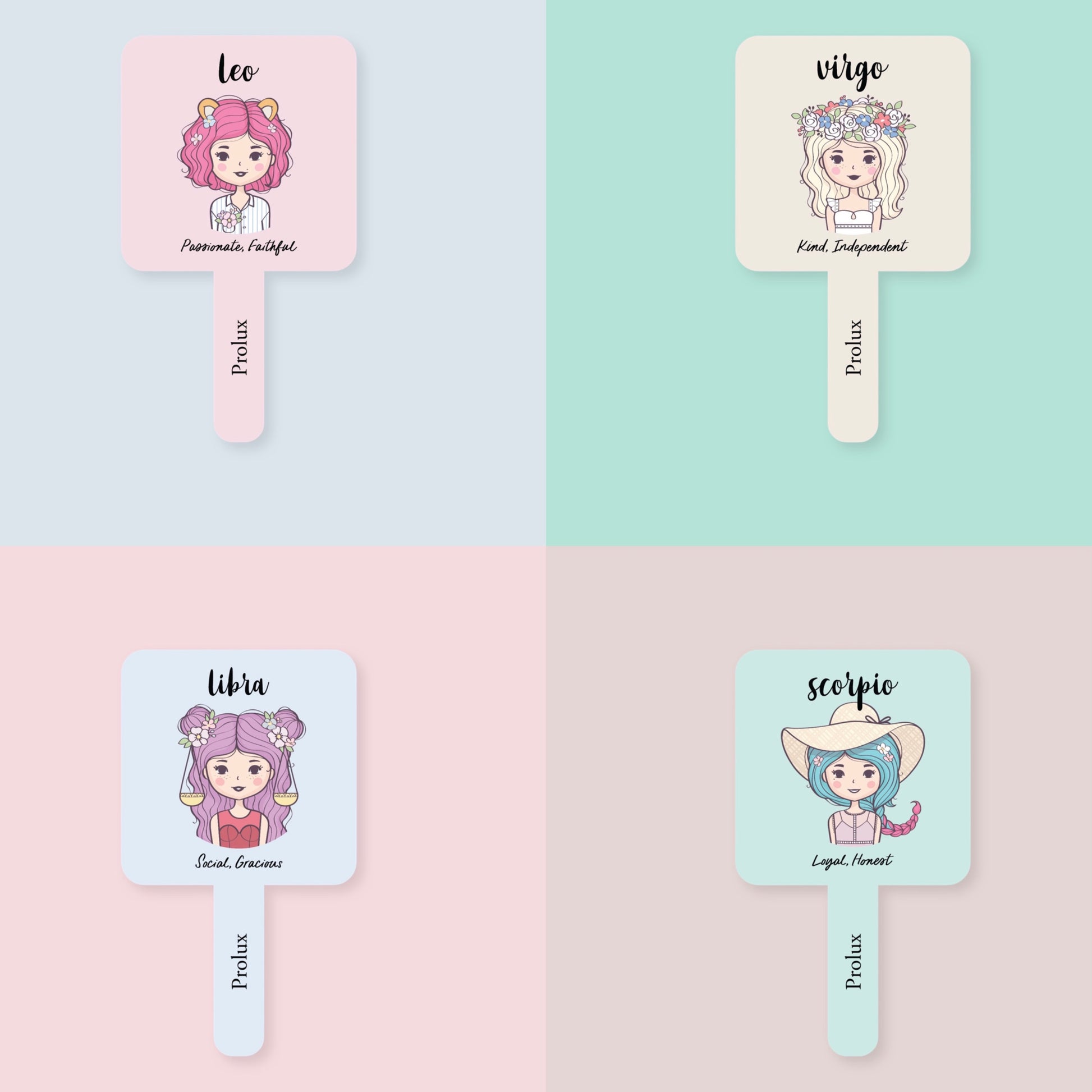 Prolux Zodiac Sign Hand Held Mirror, hand held makeup mirror, best makeup mirror