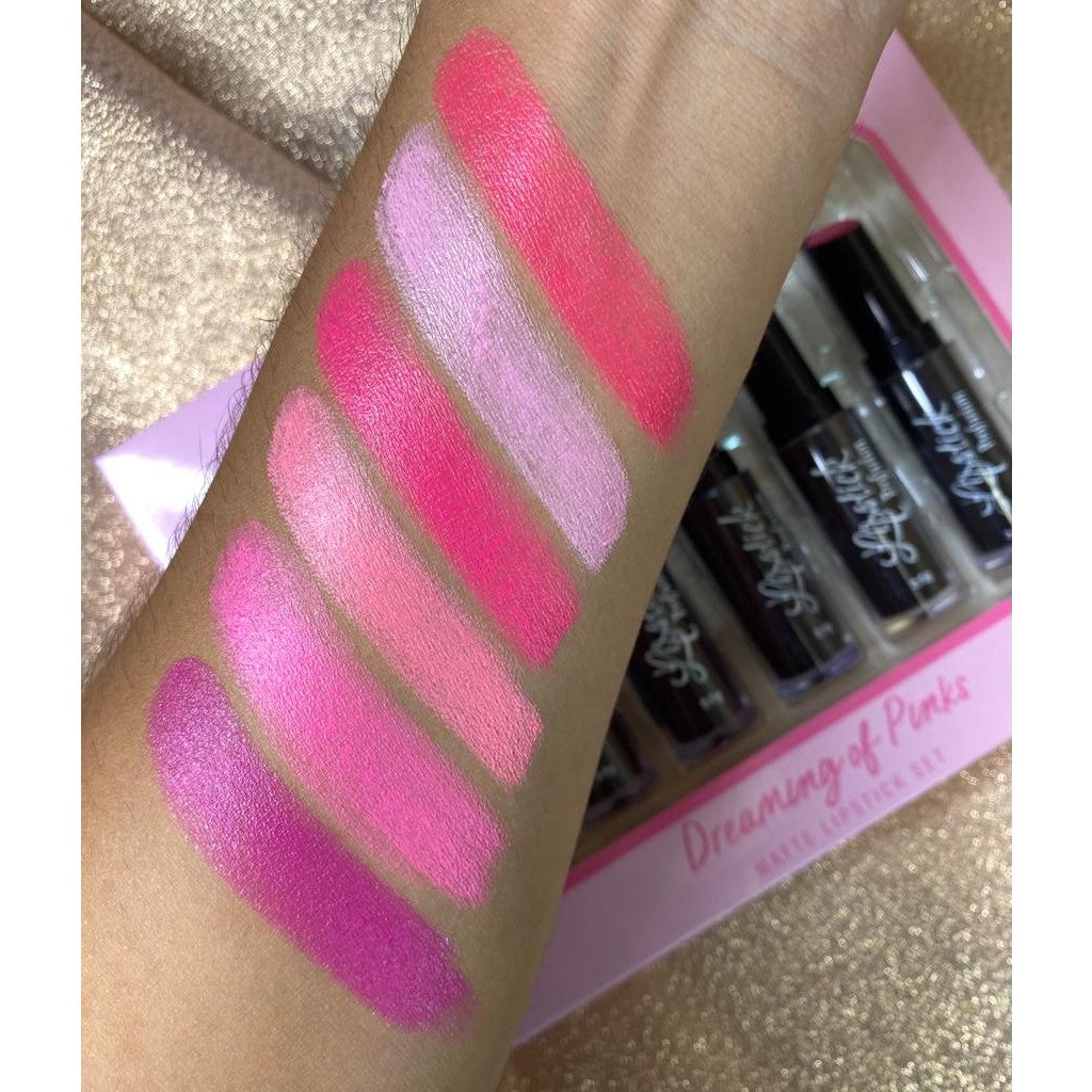 Prolux Dreaming of Pinks Matte Lipstick Set, pink lipstick set, pink lipsticks