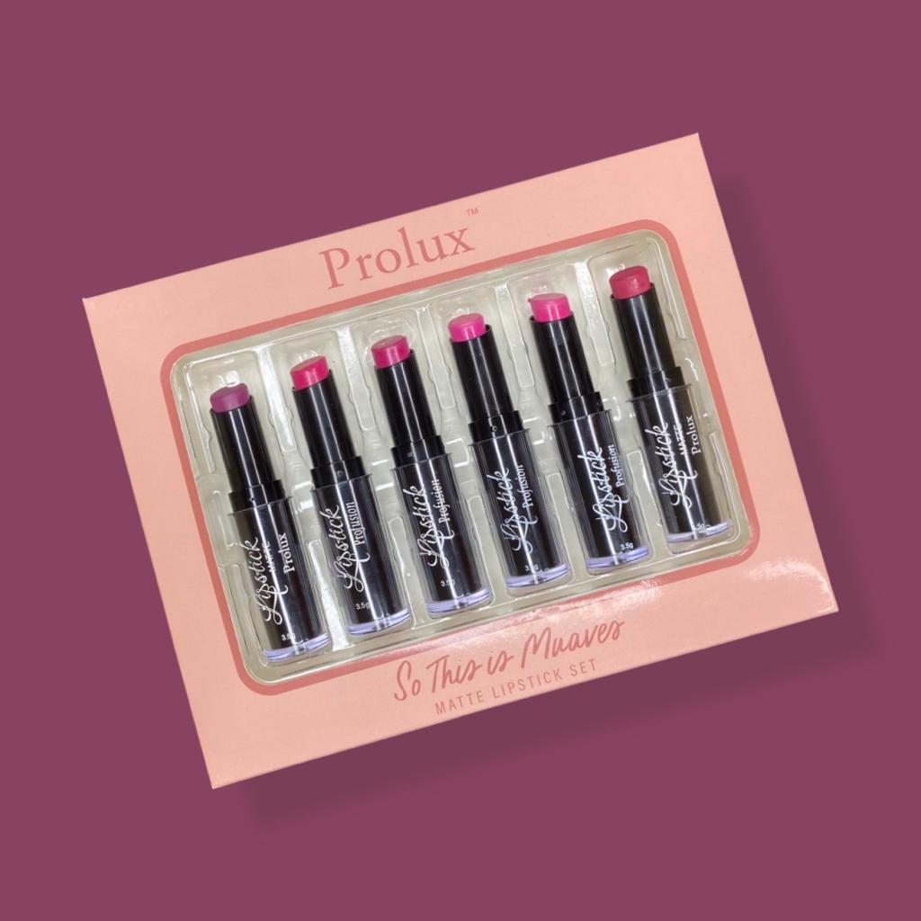 Prolux "So This Is Mauves" Matte Lipstick Set, mauve lipstick set, mauve lipsticks
