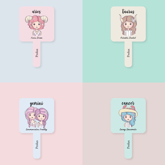 Prolux Zodiac Sign Hand Held Mirror, hand held makeup mirror, best makeup mirror