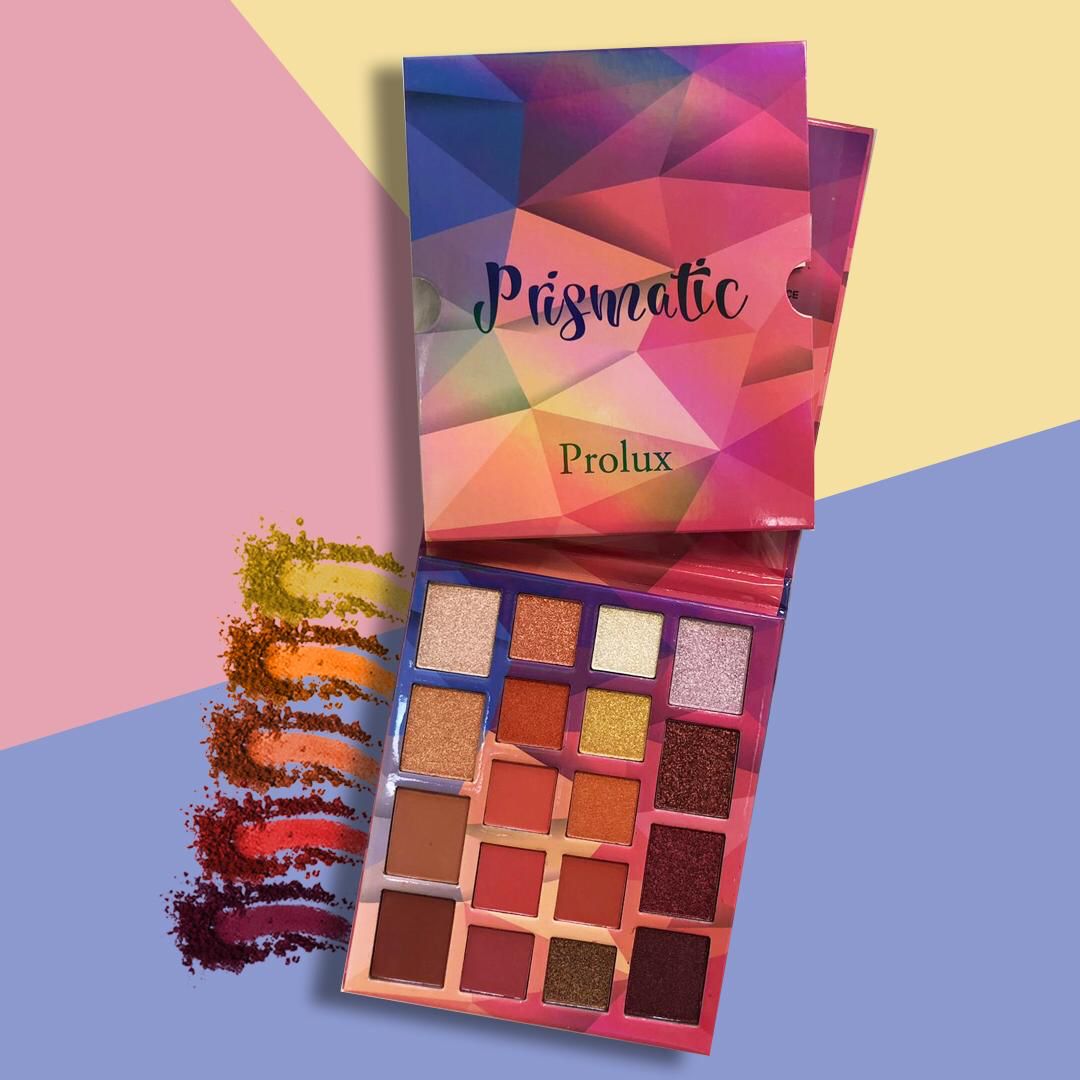 Prolux Prismatic Eyeshadow Palette, neutral eyeshadow palette, matte eyeshadow, shimmer eyeshadow palette
