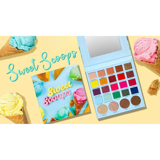 Sweet Scoops Eyeshadow Palette, matte eyeshadow palette, shimmer eyeshadow palette, non toxic eyeshadow.