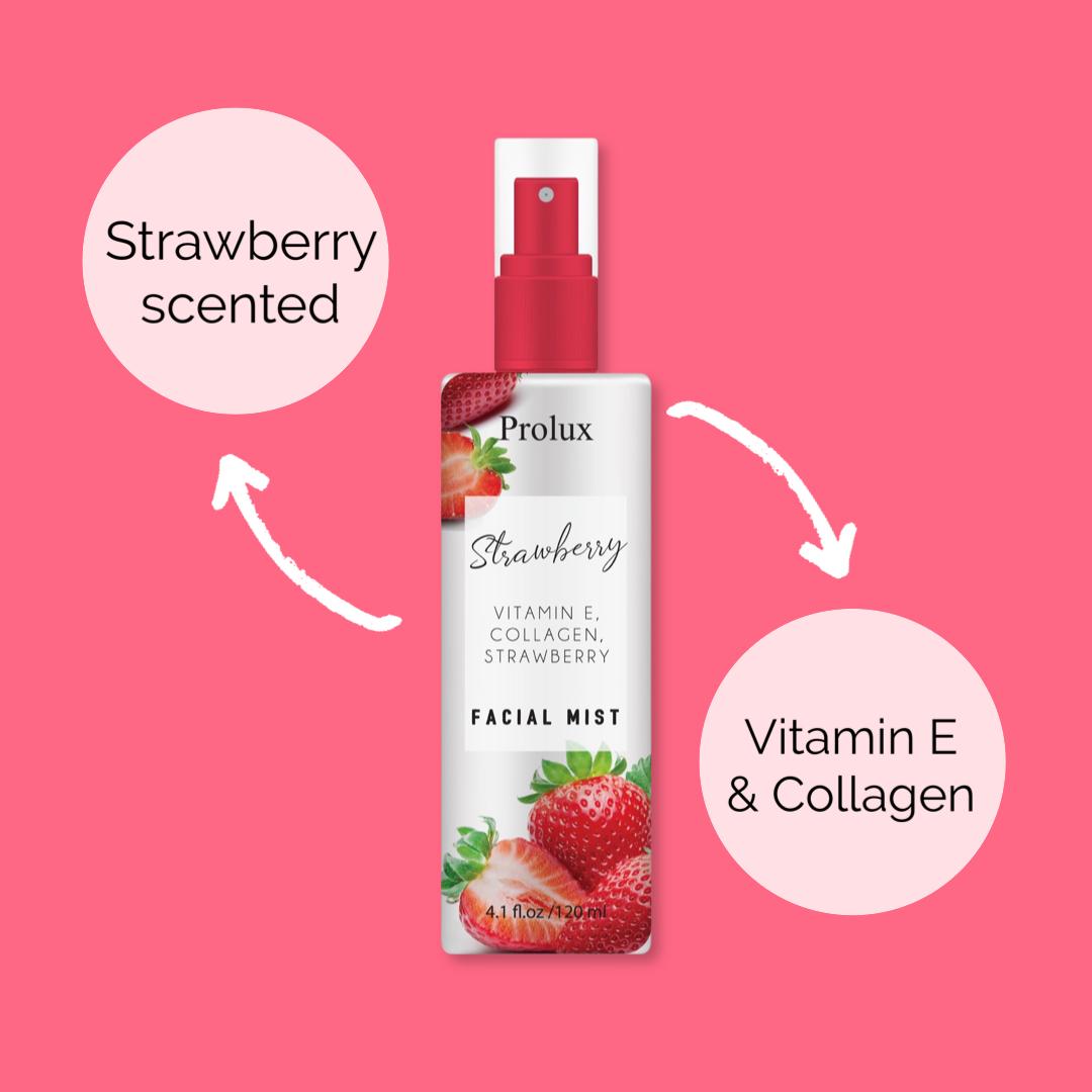 Facial mist strawberry scented vitamin E  & collagen