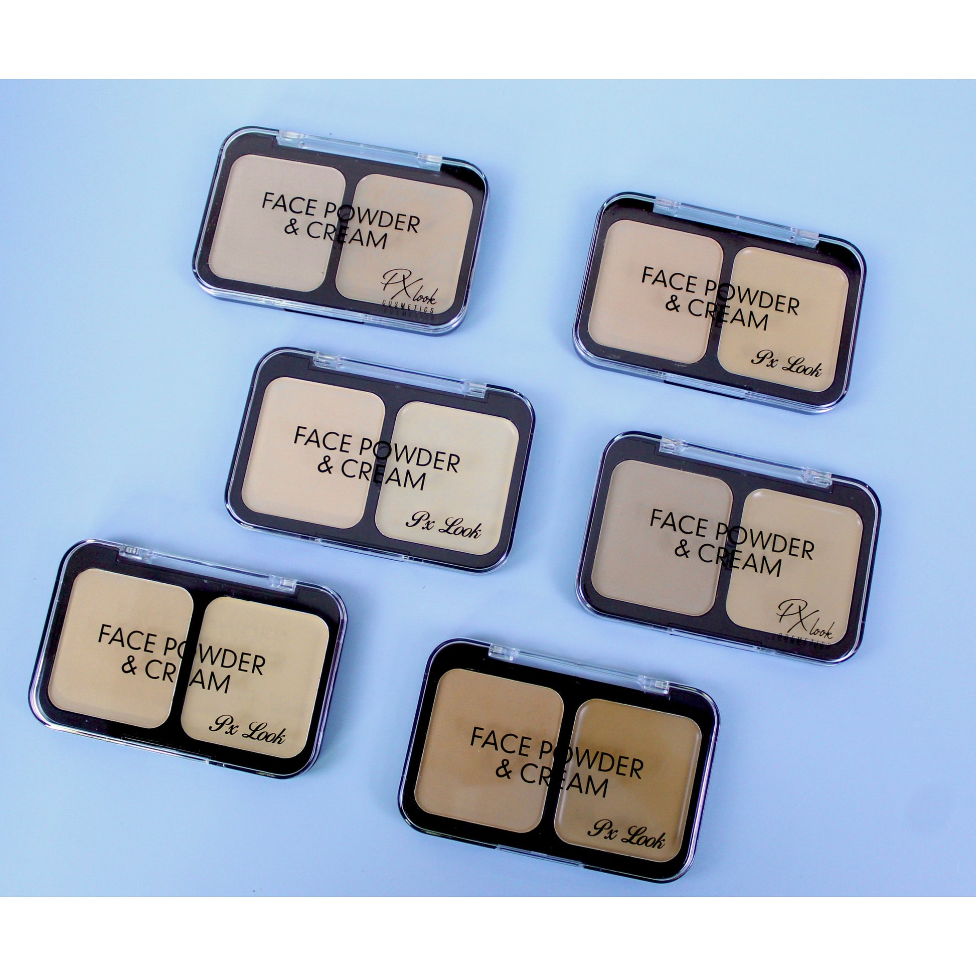 PxLook Face Powder & Cream, face palette, powder and cream palette