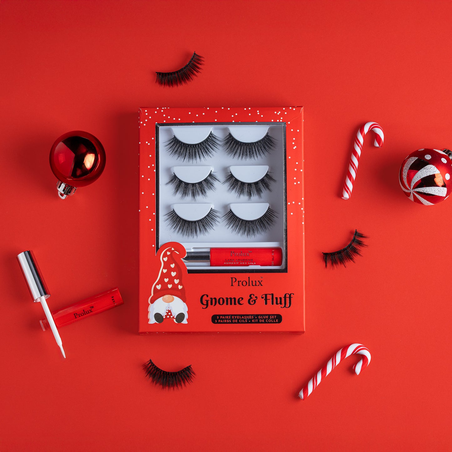 3 Pairs Eyelashes & Glue Set, volume lashes, volume lashes