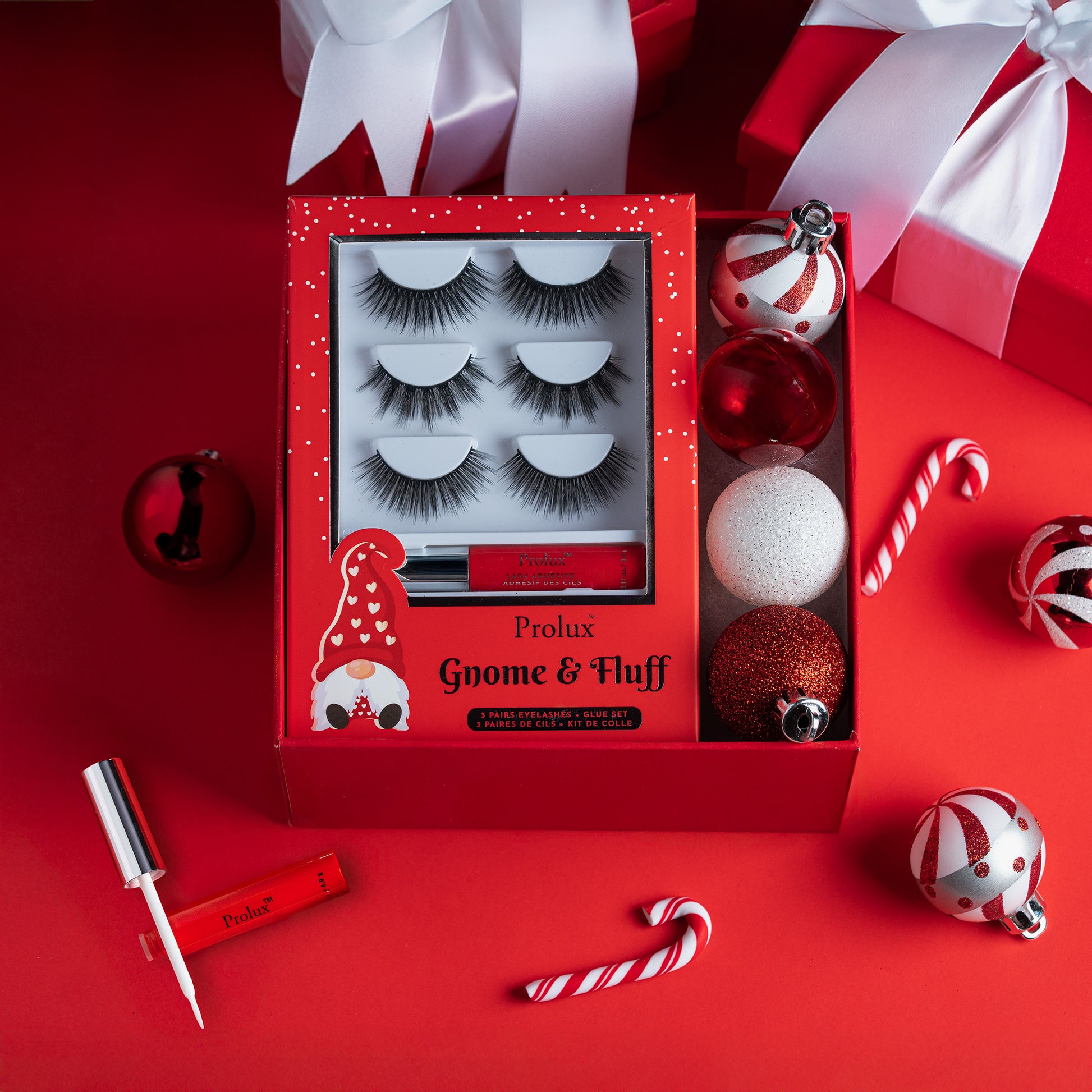 3 Pairs Eyelashes & Glue Set, volume lashes, volume lashes