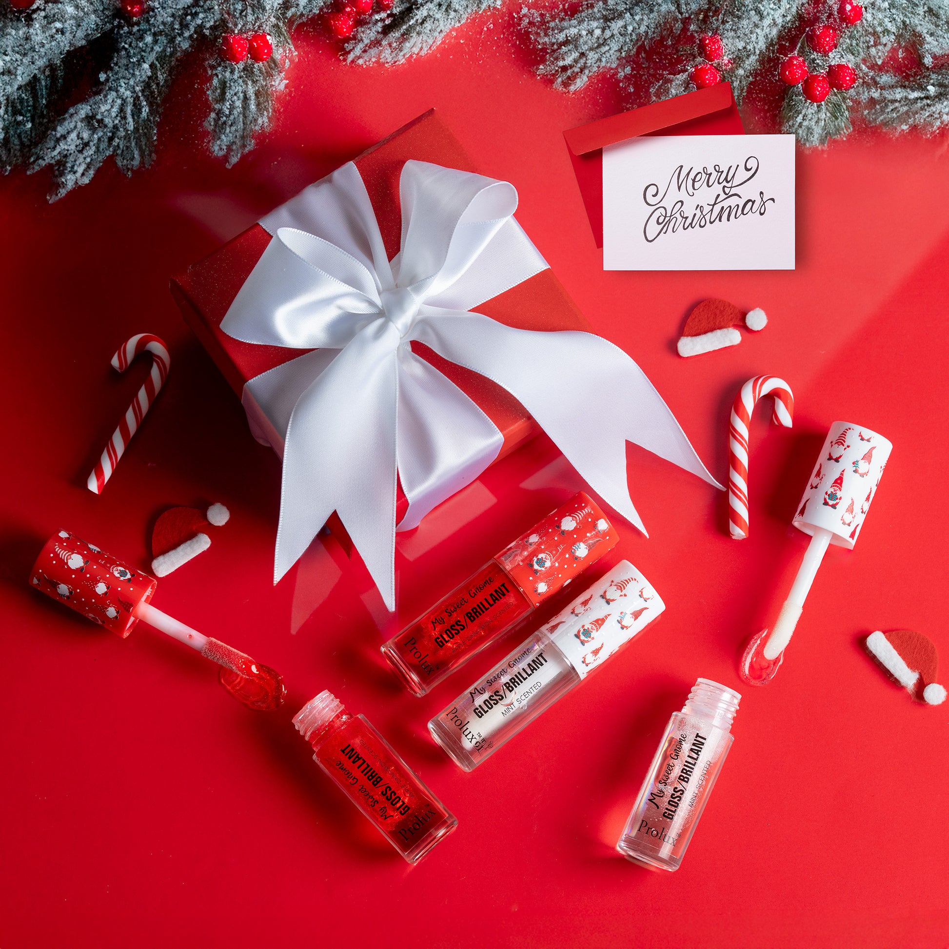 My Sweet Gnome: High Shine Lip Gloss, mint lip gloss, red lip gloss