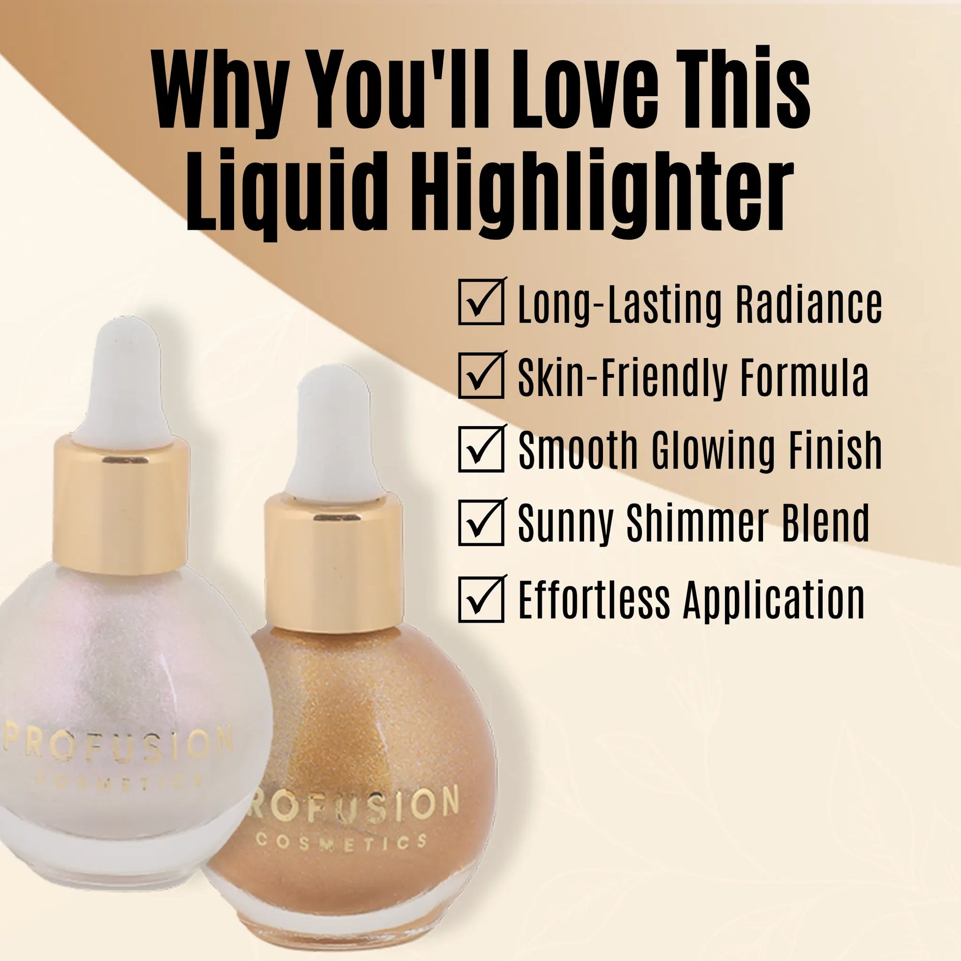 Best Liquid Highlighter Makeup by Profusion, liquid highlighter best, best liquid highlighter, liquid highlighter makeup