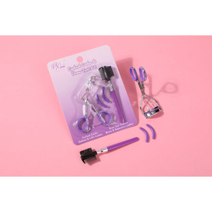 PxLook Eyelash Curler & Brow Tool Kit, eyebrow kit, Brow Kit, eye lash curler 