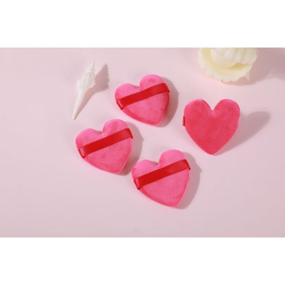 PxLook Heart Cosmetic Puff Set, powder puffs, powder puff set, makeup powder puffs