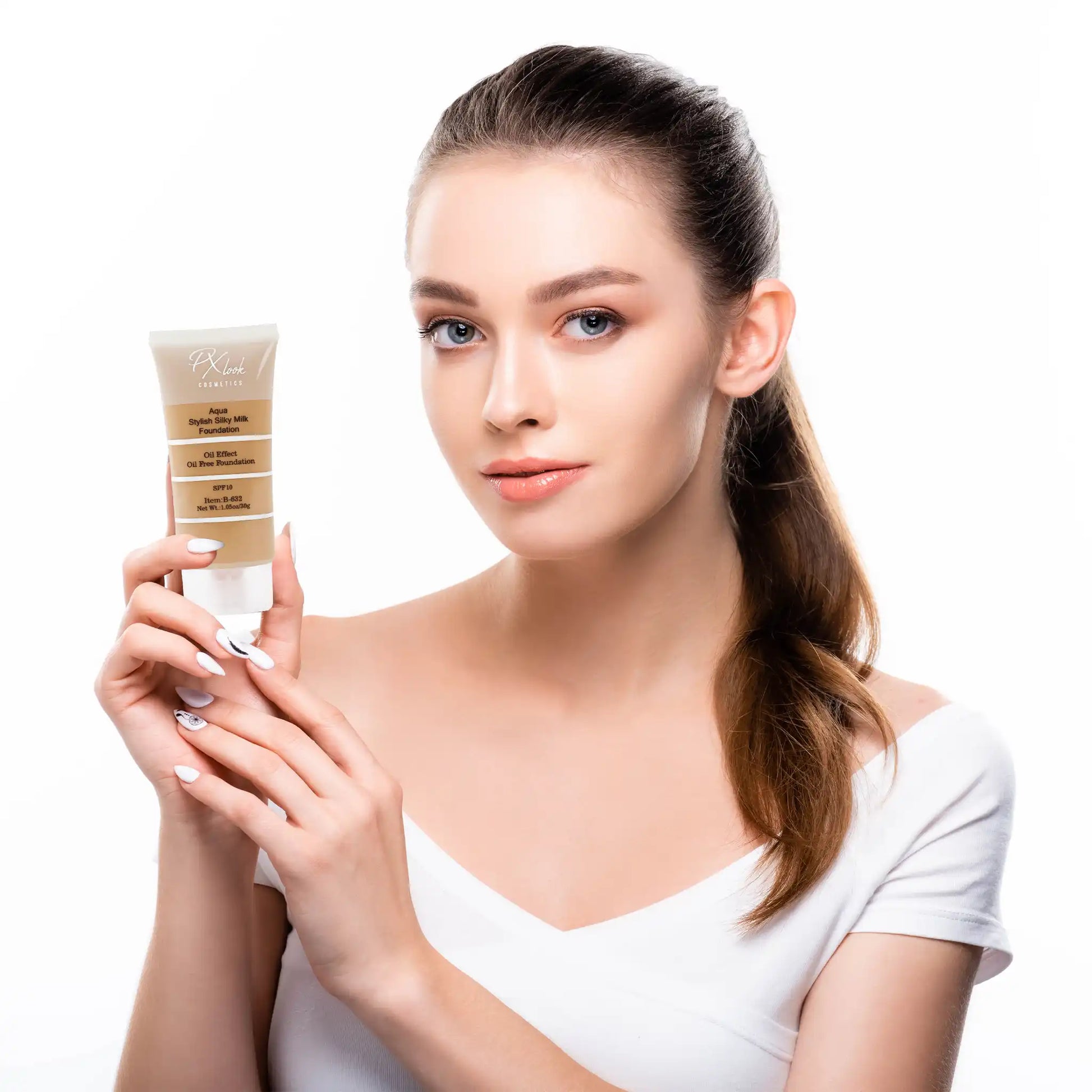 Aqua Stylish Silky Milk Oil Free Foundation, aqua stylish silky milk foundation, stylish silky milk foundation