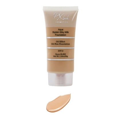 Aqua Stylish Silky Milk Oil Free Foundation, aqua stylish silky milk foundation, stylish silky milk foundation