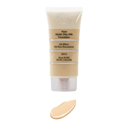 Aqua Stylish Silky Milk Oil Free Foundation, aqua stylish silky milk foundation, stylish silky milk foundation